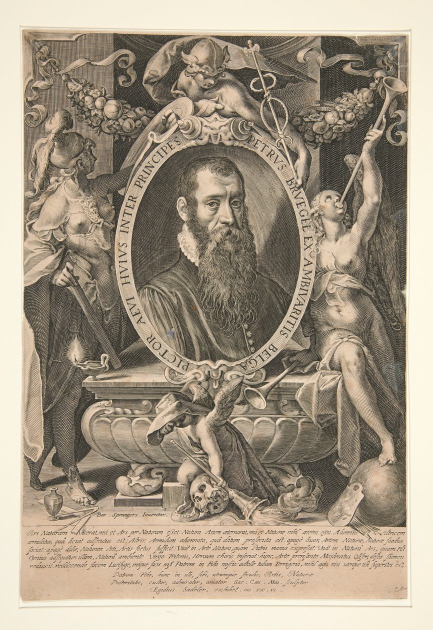 Peter Brueghel nuoremman muotokuva tekijältä Aegidius Sadeler II