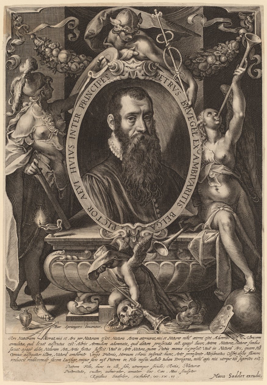 Pieter Brueghel, nuorempi tekijältä Aegidius Sadeler II after Bartholomaeus Spranger