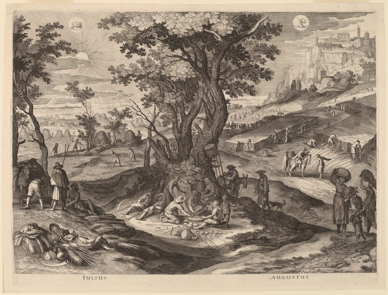 Heinä- ja elokuussa tekijältä Aegidius Sadeler II after Paul Bril