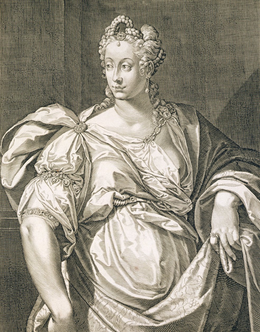 Livia Drusilla (n. 55 eKr. - 29 jKr.) Octaviuksen vaimo. tekijältä Aegidius Sadeler or Saedeler