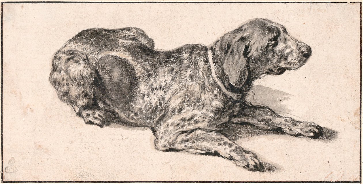 Istuva koira tekijältä Aelbert Cuyp