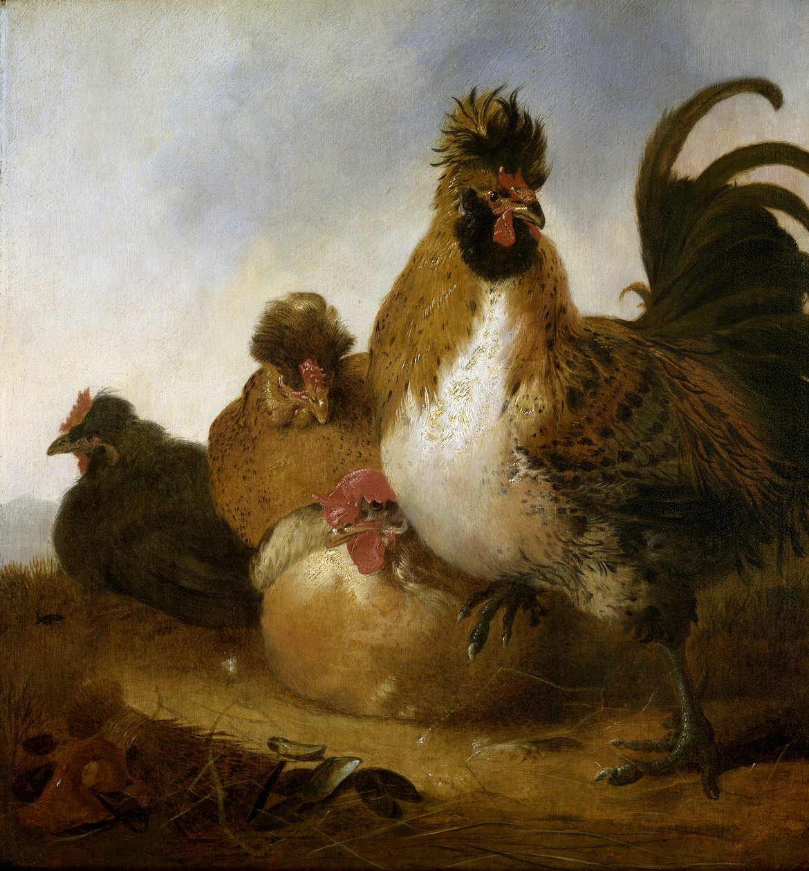 Kukko ja kanat tekijältä Aelbert Cuyp