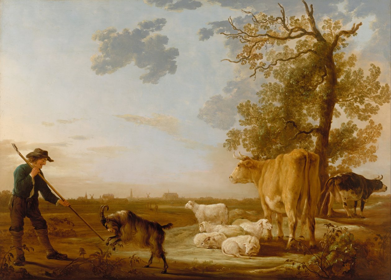 Maisema karjan kanssa tekijältä Aelbert Cuyp