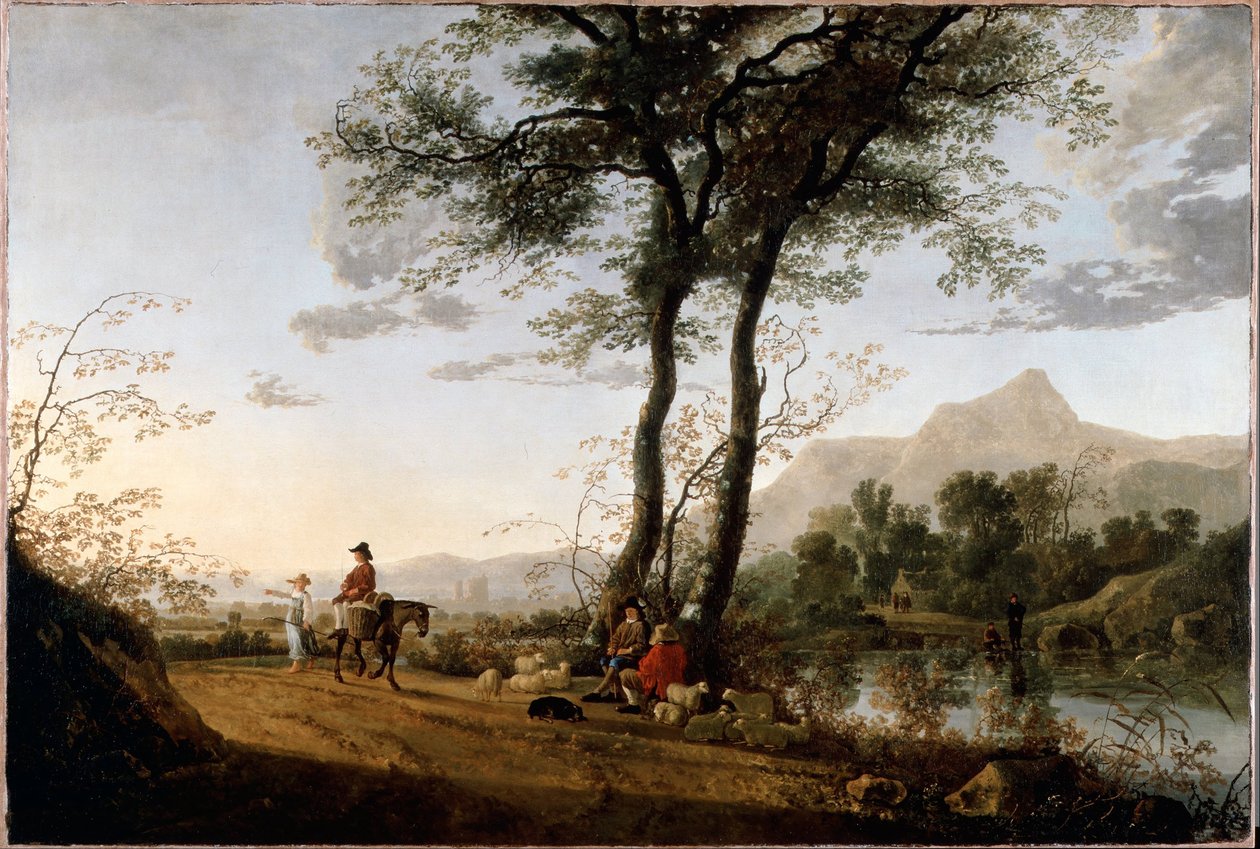 Tie joen lähellä tekijältä Aelbert Cuyp