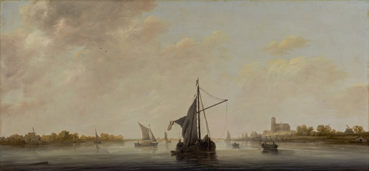 Näkymä Maasista Dordrechtissa, n. 1645-46 tekijältä Aelbert Cuyp