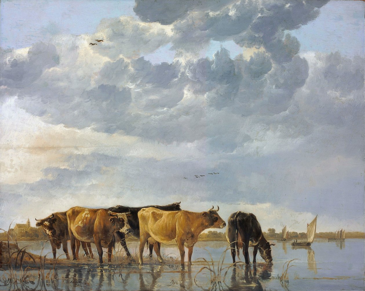 Karja vedessä tekijältä Aelbert Cuyp