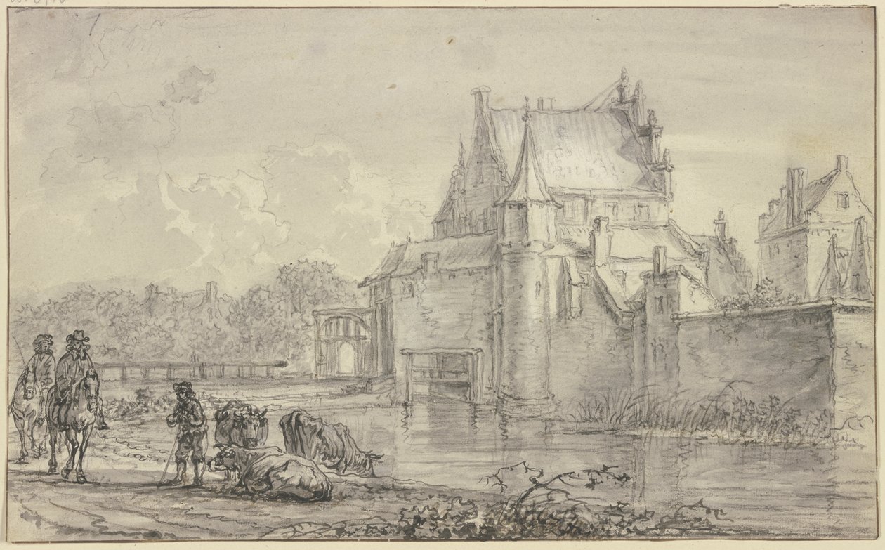 Rotterdamin vanha Delftin portti tekijältä Aelbert Cuyp