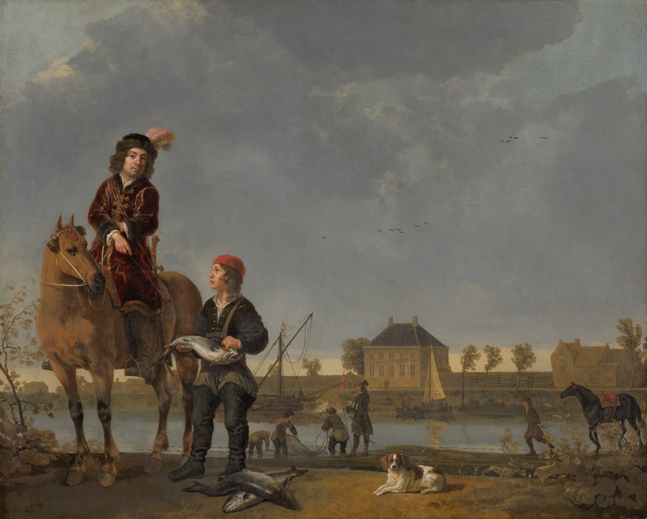 Pieter de Rooveren ratsastajamuotokuva tekijältä Aelbert Cuyp