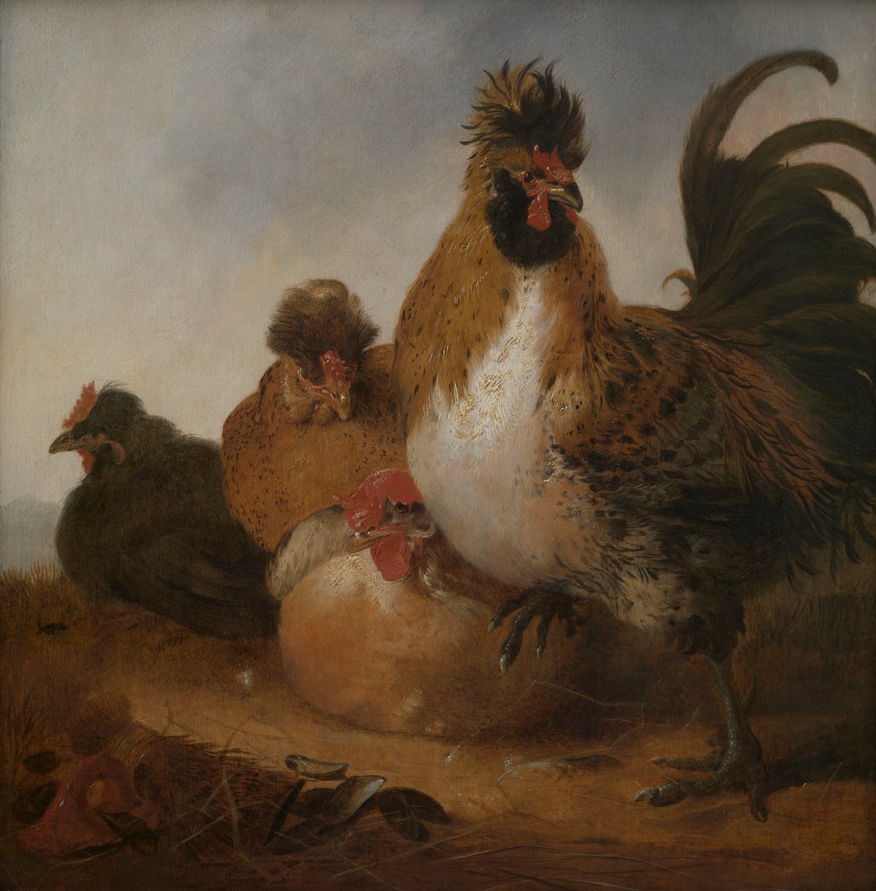 Kukko ja kanat tekijältä Aelbert Cuyp
