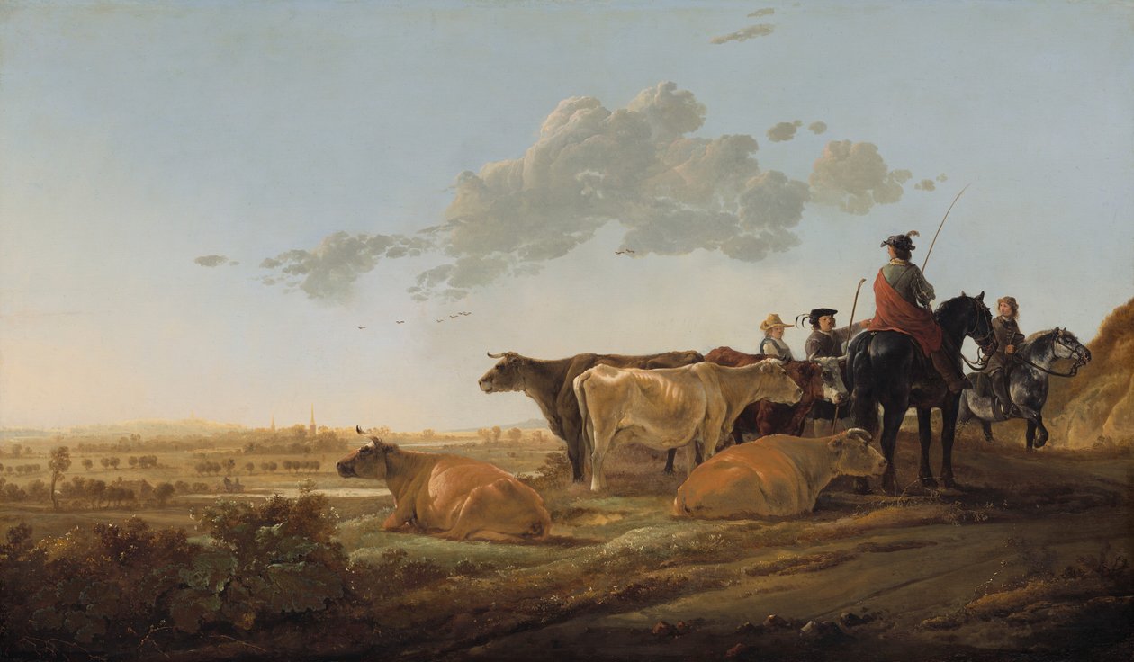 Maisema paimenten kanssa tekijältä Aelbert Cuyp