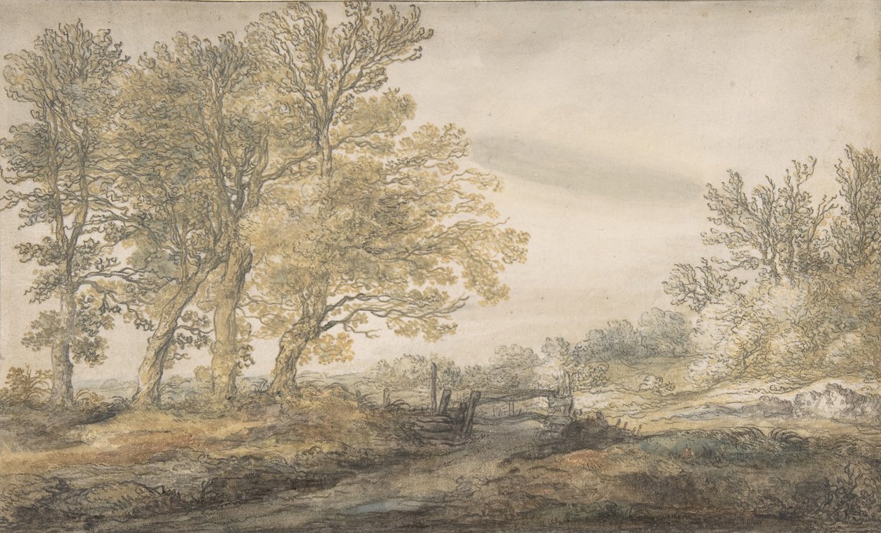 Maisema puiden kanssa, 1635-91. tekijältä Aelbert Cuyp