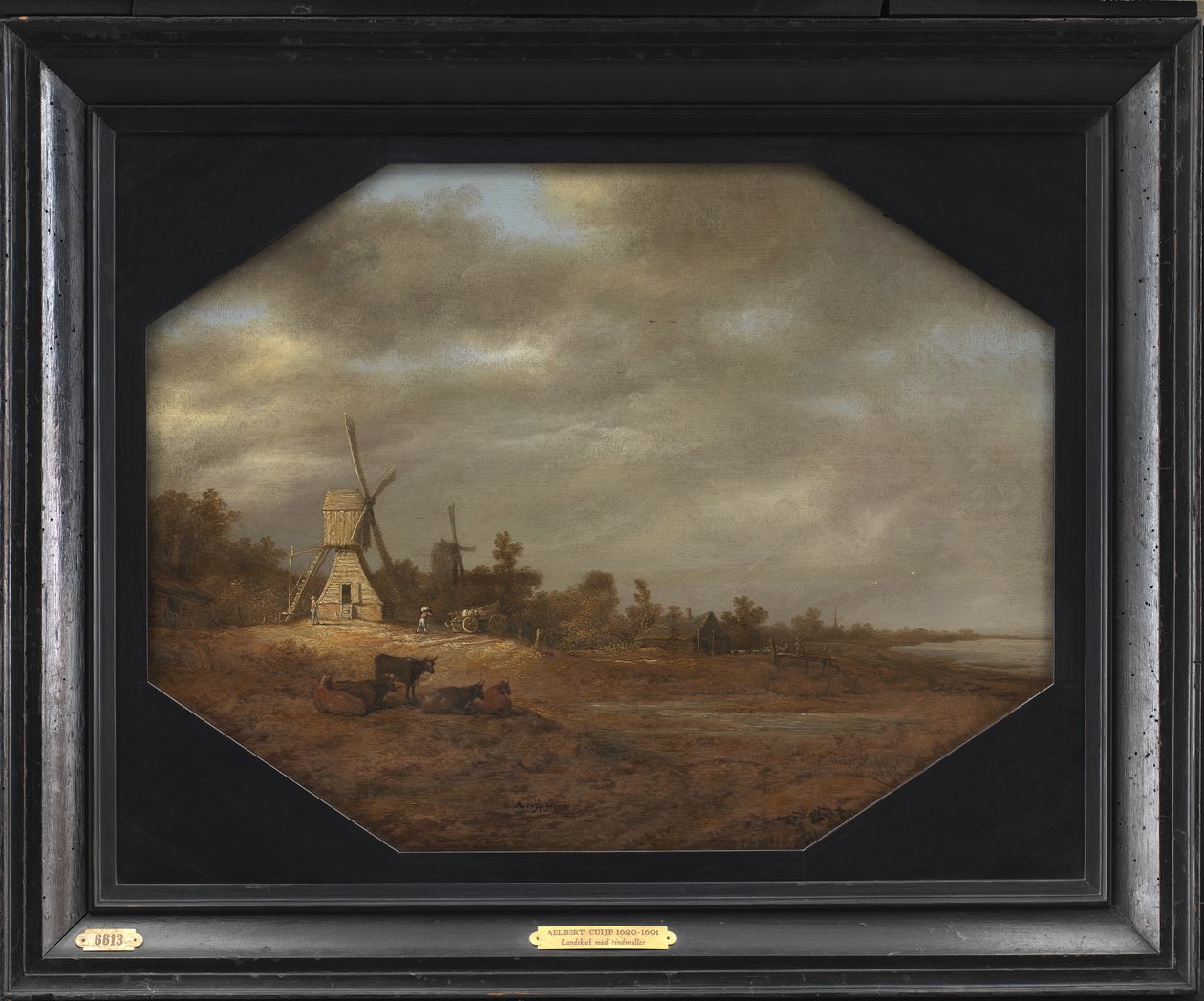 Maisema tuulimyllyillä tekijältä Aelbert Cuyp