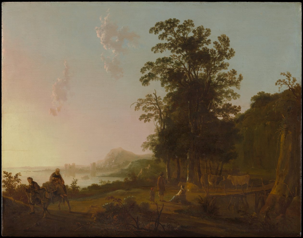Maisema ja pako Egyptiin tekijältä Aelbert Cuyp