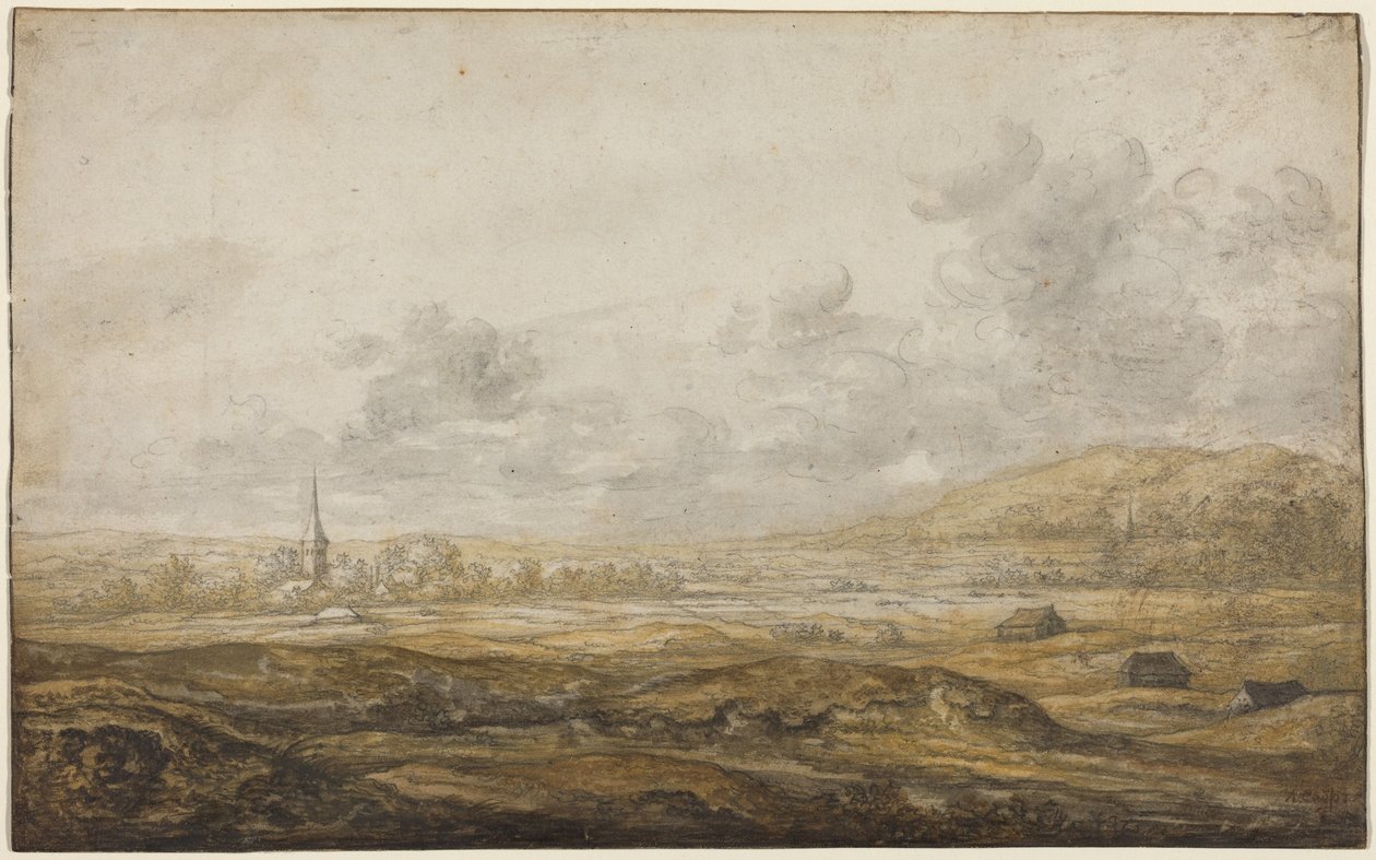 Panoraamanäkymä Reinin varrella tekijältä Aelbert Cuyp