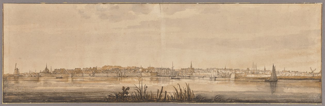 Panoraamanäkymä Dordrechtiin ja Maasjoelle tekijältä Aelbert Cuyp