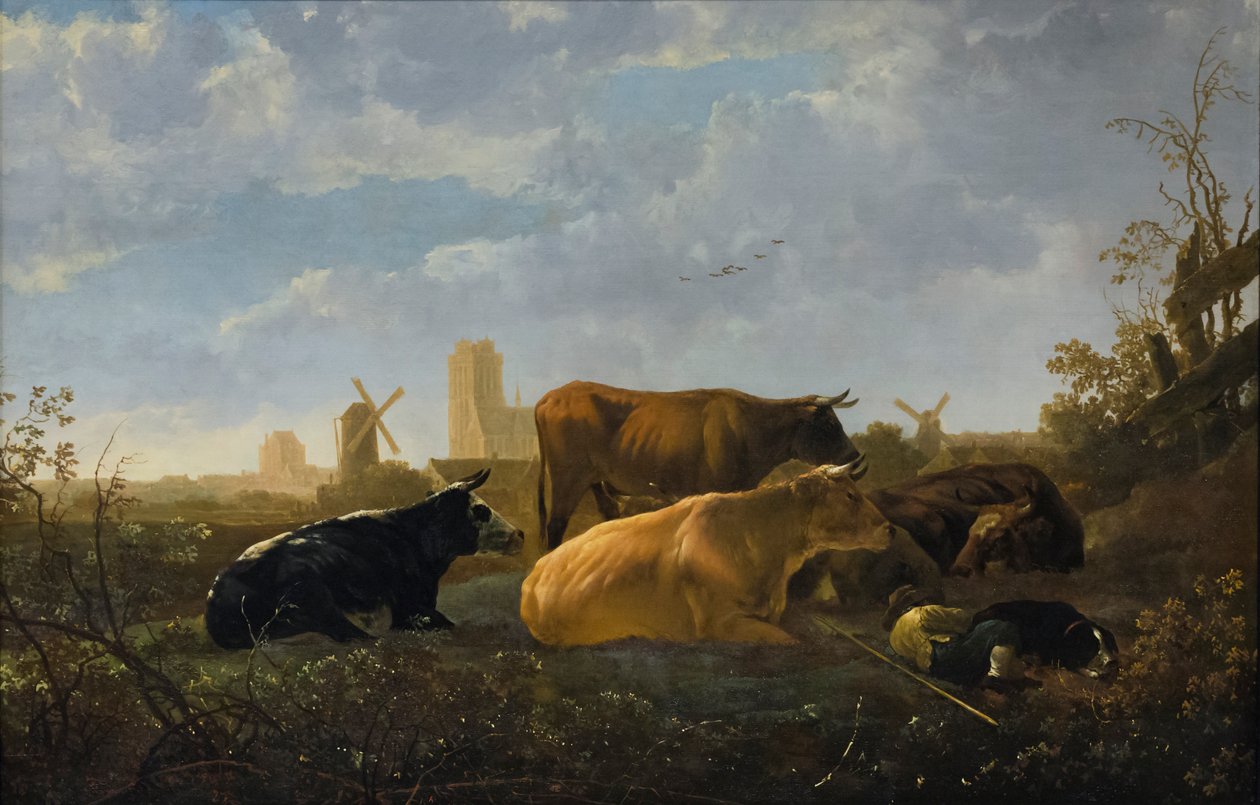 Pieni Dort, noin 1650-52 (öljy tammelle). tekijältä Aelbert Cuyp