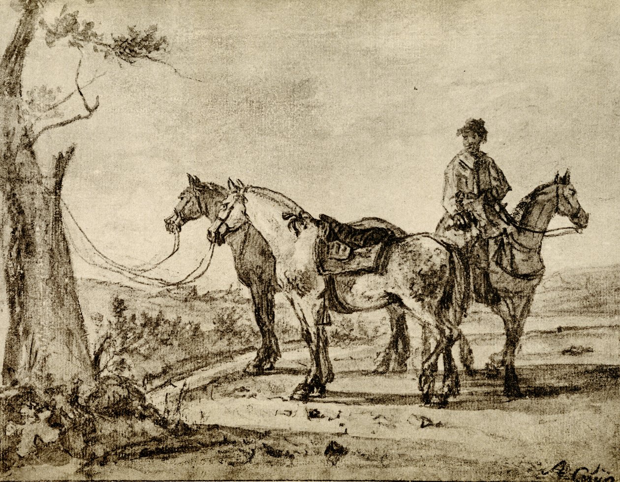 Kolme hevosta tekijältä Aelbert Cuyp