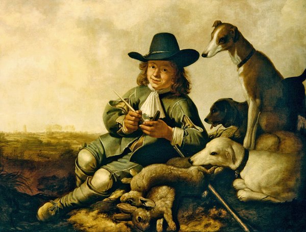 Nuori urheilija (öljy kankaalle) tekijältä Aelbert Cuyp