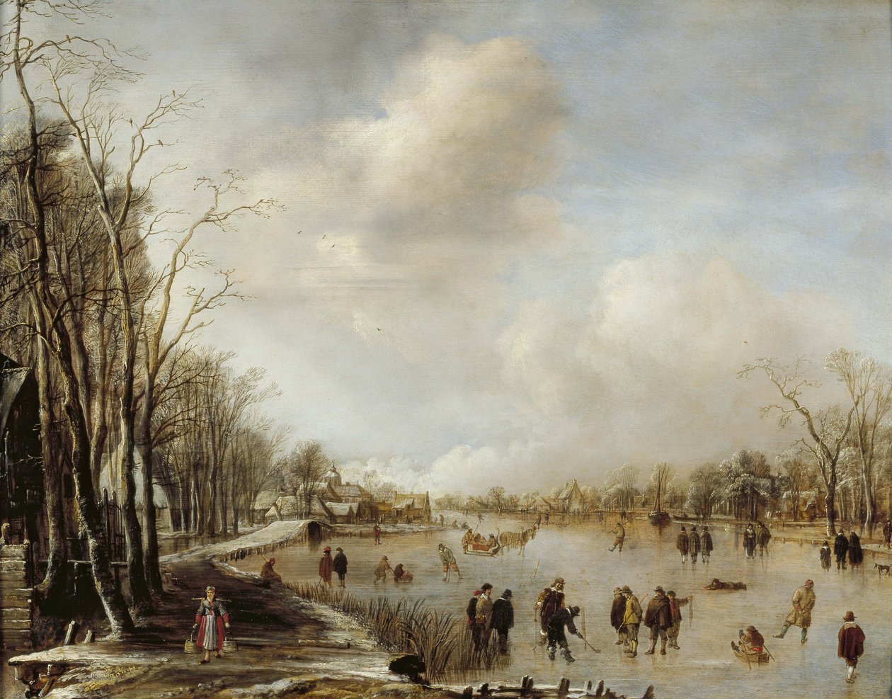 Talvimaisema, 1645 tekijältä Aert van der Neer