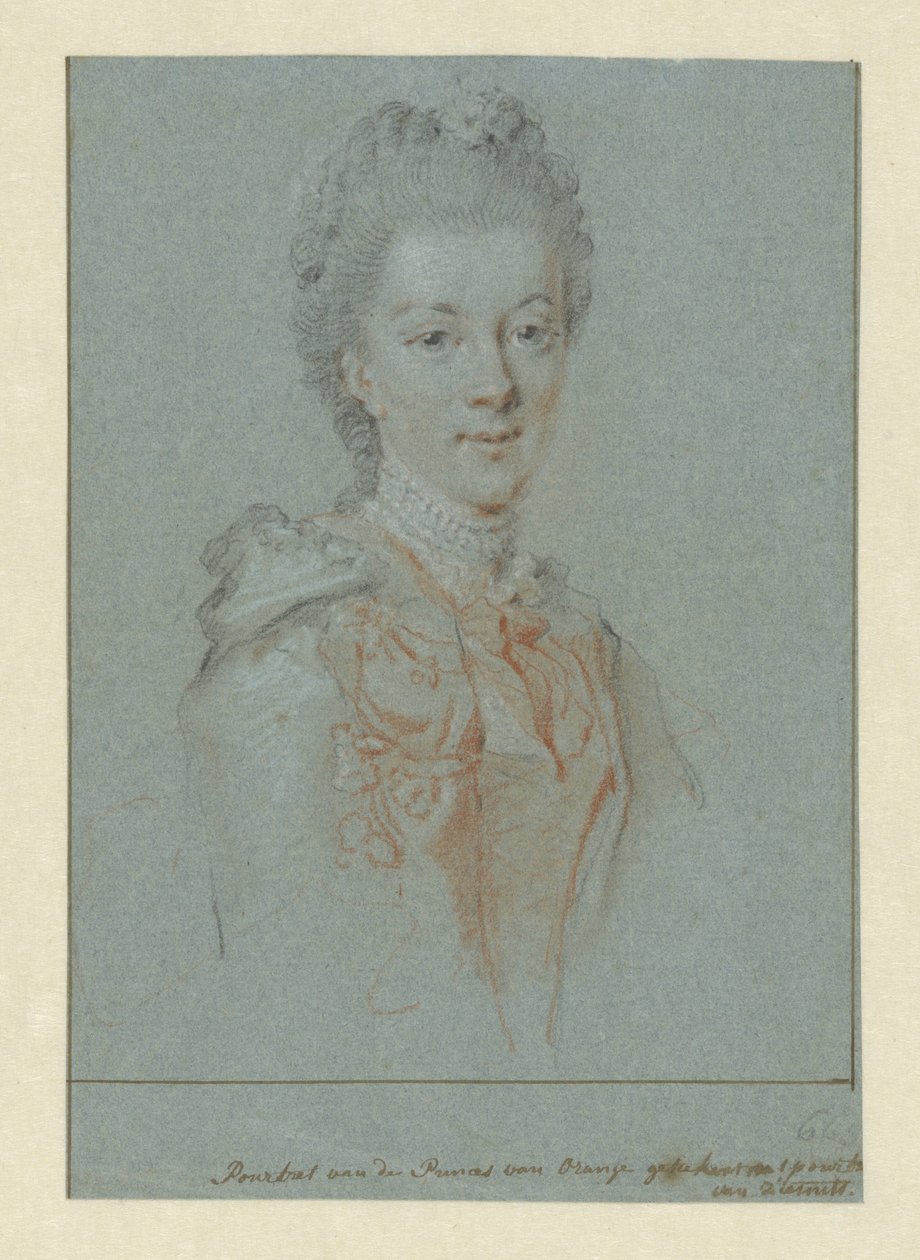 Muotokuva Wilhelmina Frederica Sophia Preussiasta tekijältä Aert Schouman