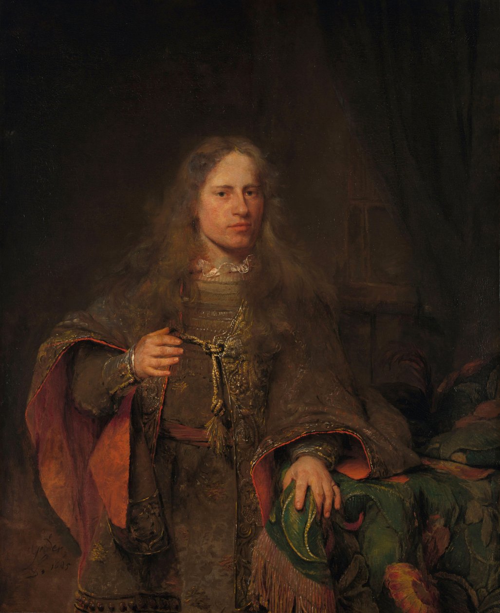 Muotokuva Ernest de Beverenistä (1660-1722), West-IJsselmonden ja De Lindtin lordi tekijältä Aernt de Gelder