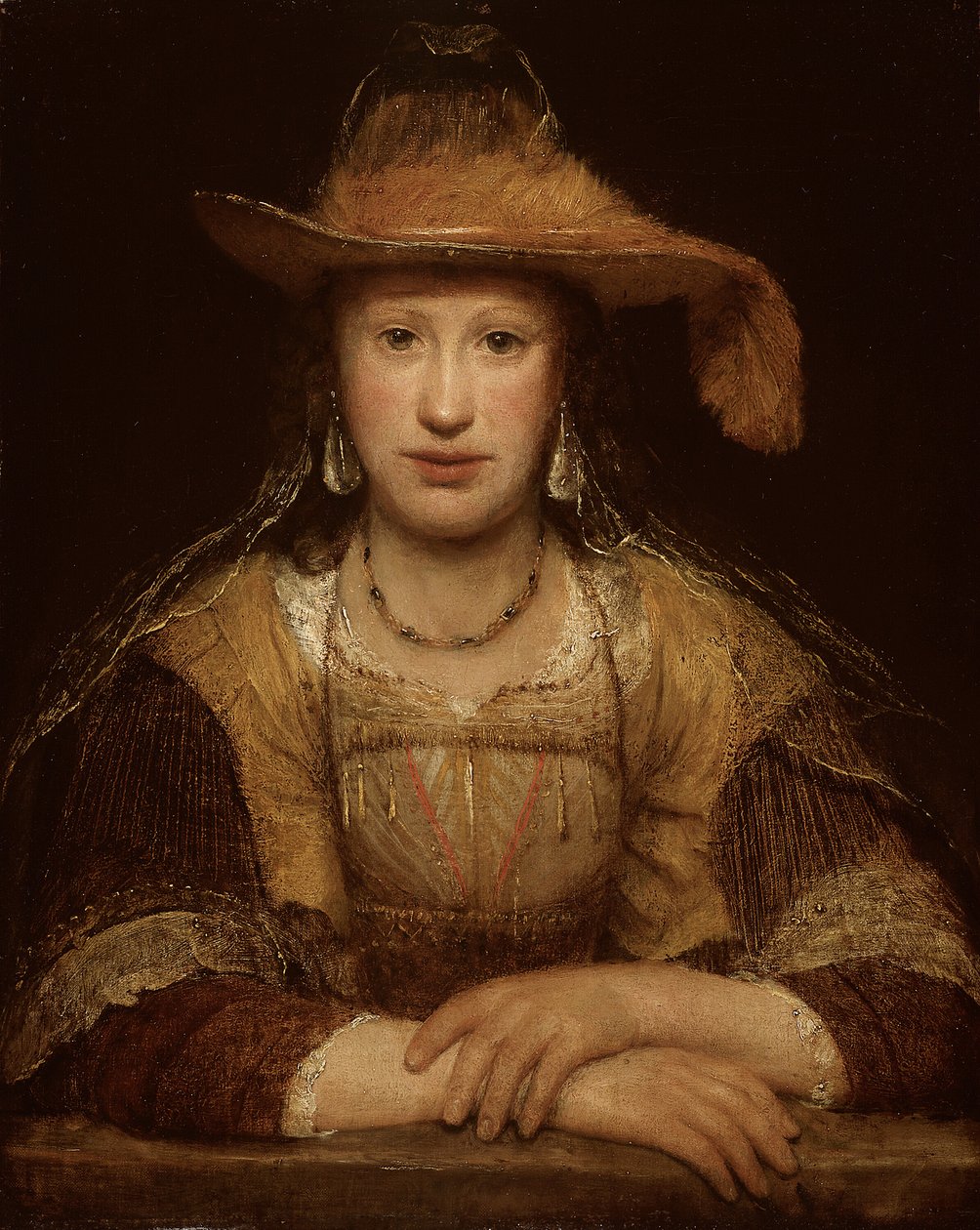 Nuoren naisen muotokuva, n. 1690. tekijältä Aernt de Gelder