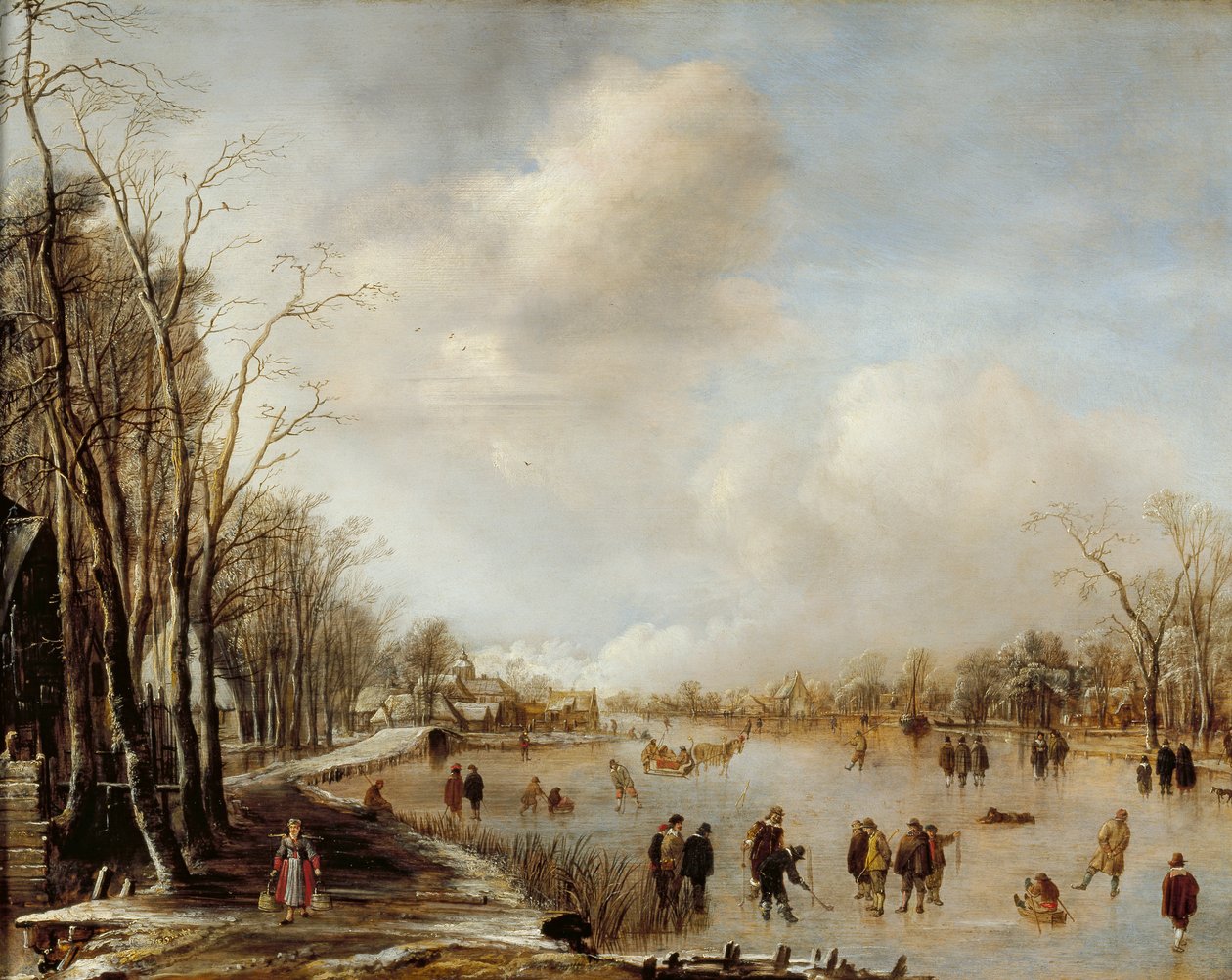 Talvimaisema, 1645 tekijältä Aert van der Neer
