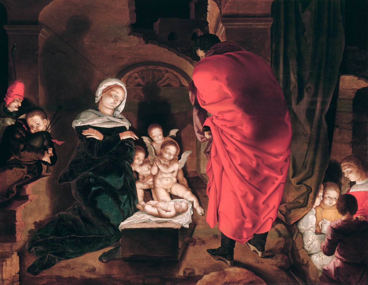 La veille de Noël tekijältä Aertgen Claesz van Leyden