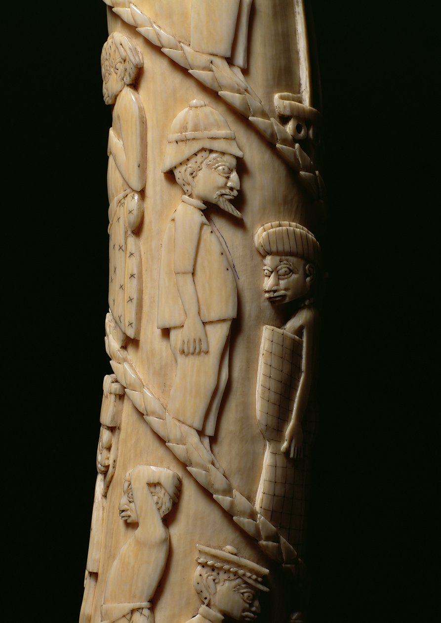 Veistetty Tusk, Kongon norsunluun yksityiskohta numerosta 223943 tekijältä African