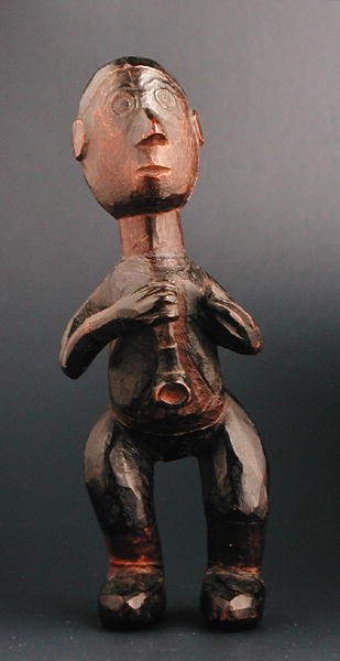 Pysyvä hahmo eurooppalainen mies pitelee piippua, Kaakkois-Afrikka, 1800-luvun loppu (puu) tekijältä African