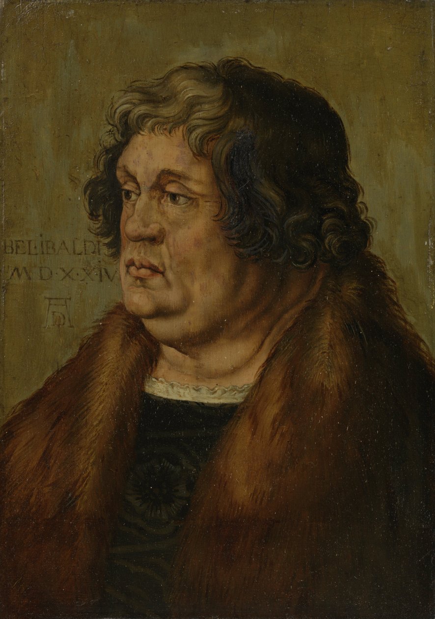 Willibald Pirckheimerin muotokuva (1470-1530) tekijältä Albrecht Dürer