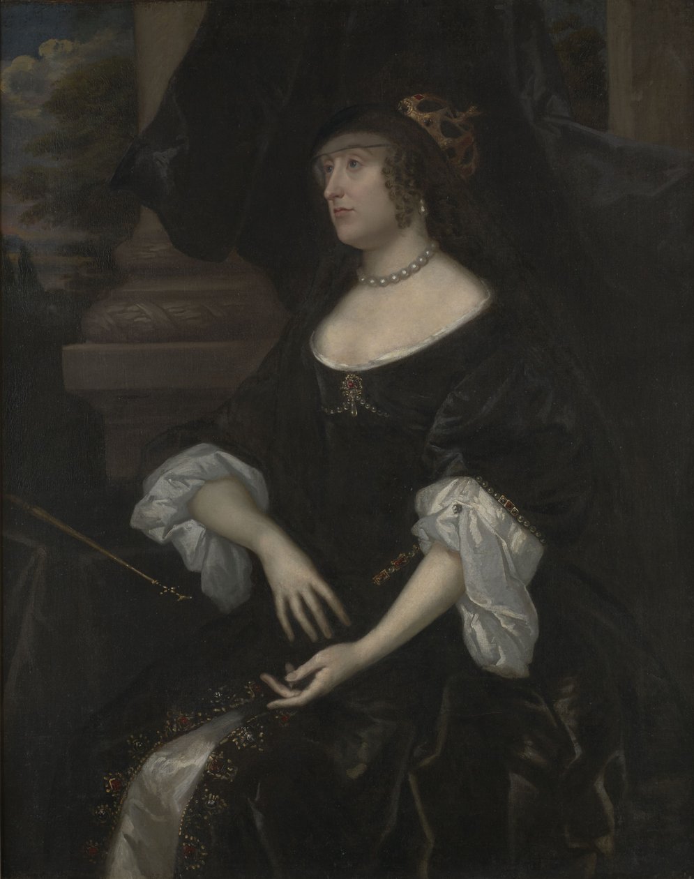 Muotokuva Elizabeth Stuartista, Böömin kuningattaresta (1596-1662) tekijältä After Gerard van Honthorst