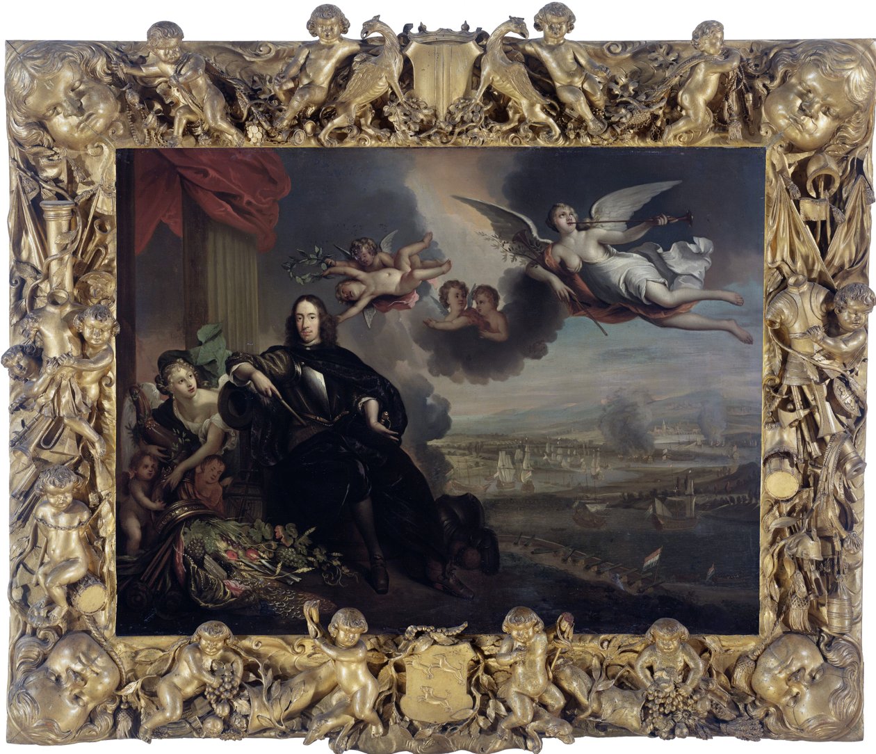 Cornelis de Wittin apoteoosi, Chatham -hyökkäys taustalla tekijältä After Jan de Baen