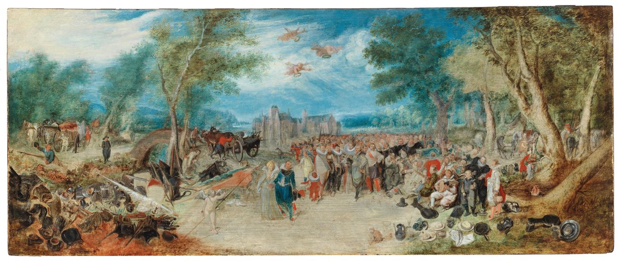 Adriaen van de Venne (jälk.) Allegoria kahdentoista vuoden välirauhasta. tekijältä After Adriaen van de Venne