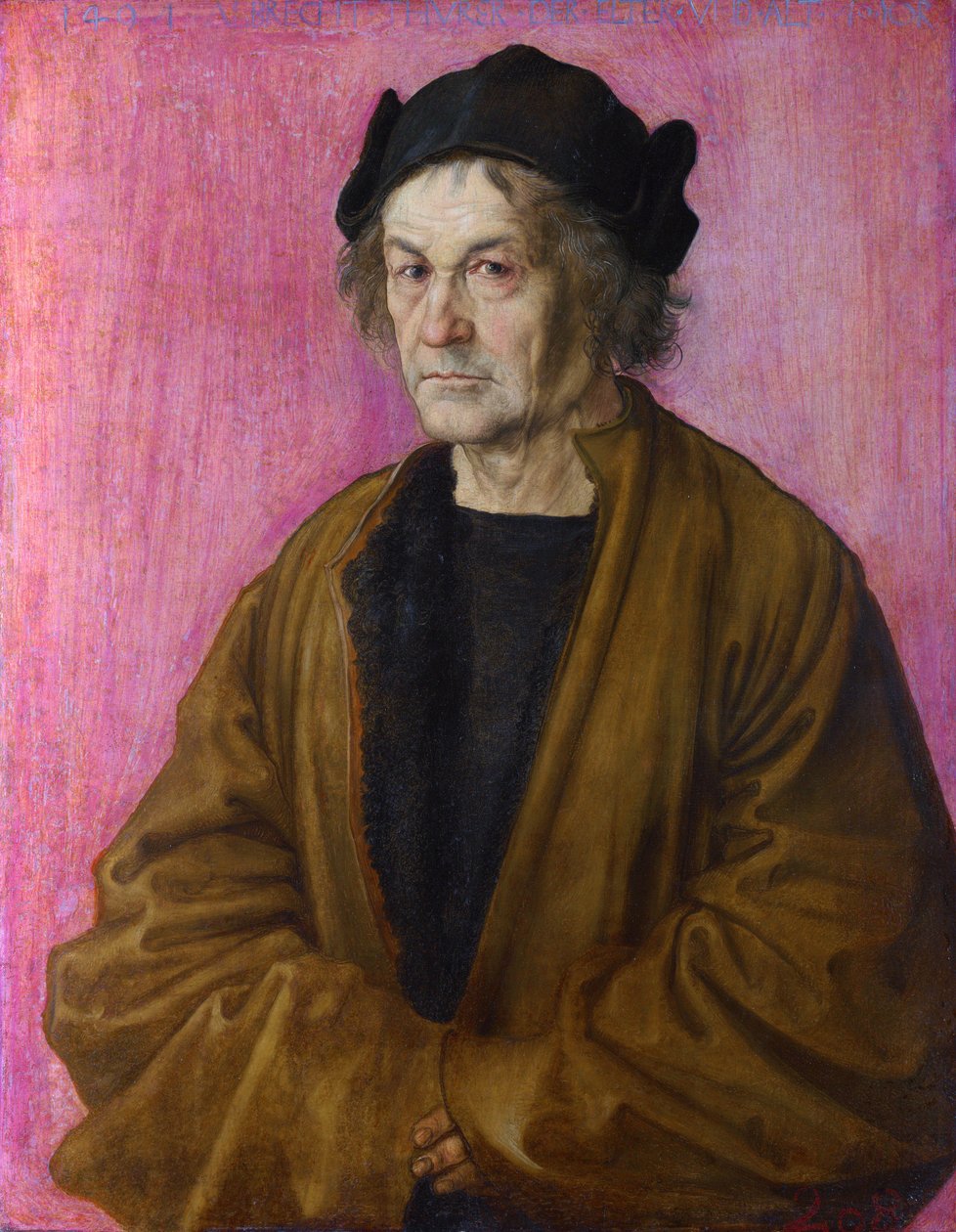 Saksa: Albrecht Dürer vanhemman muotokuva Taidemaalarin isä tekijältä After Albrecht Dürer