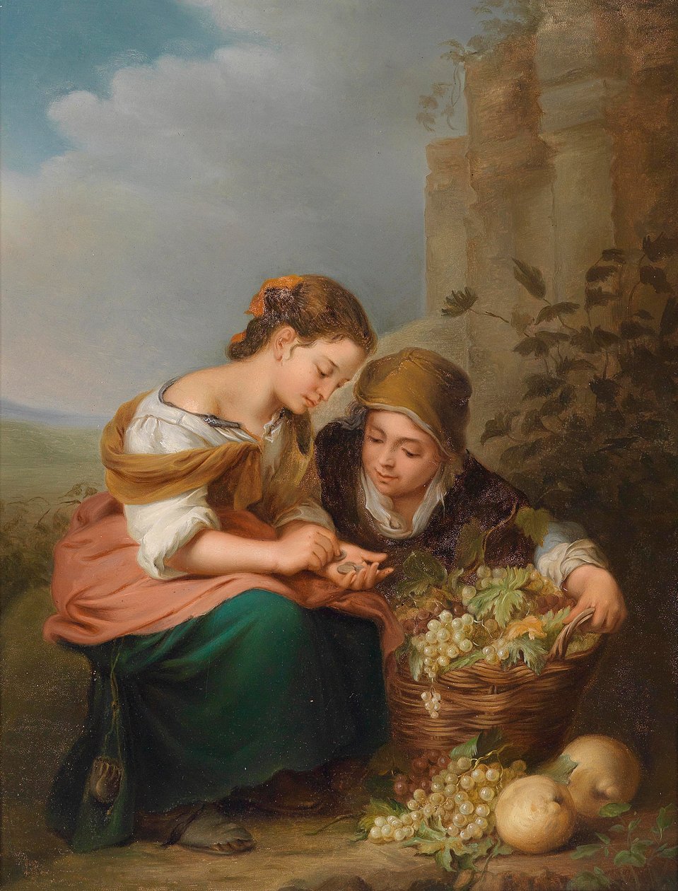 Pieni hedelmämyyjä tekijältä after Bartolome Esteban Murillo