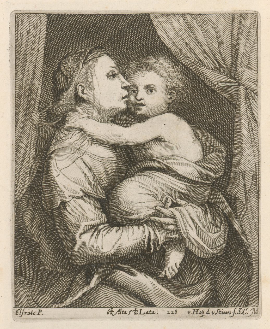Madonna ja lapsi tekijältä After David Teniers the Younger
