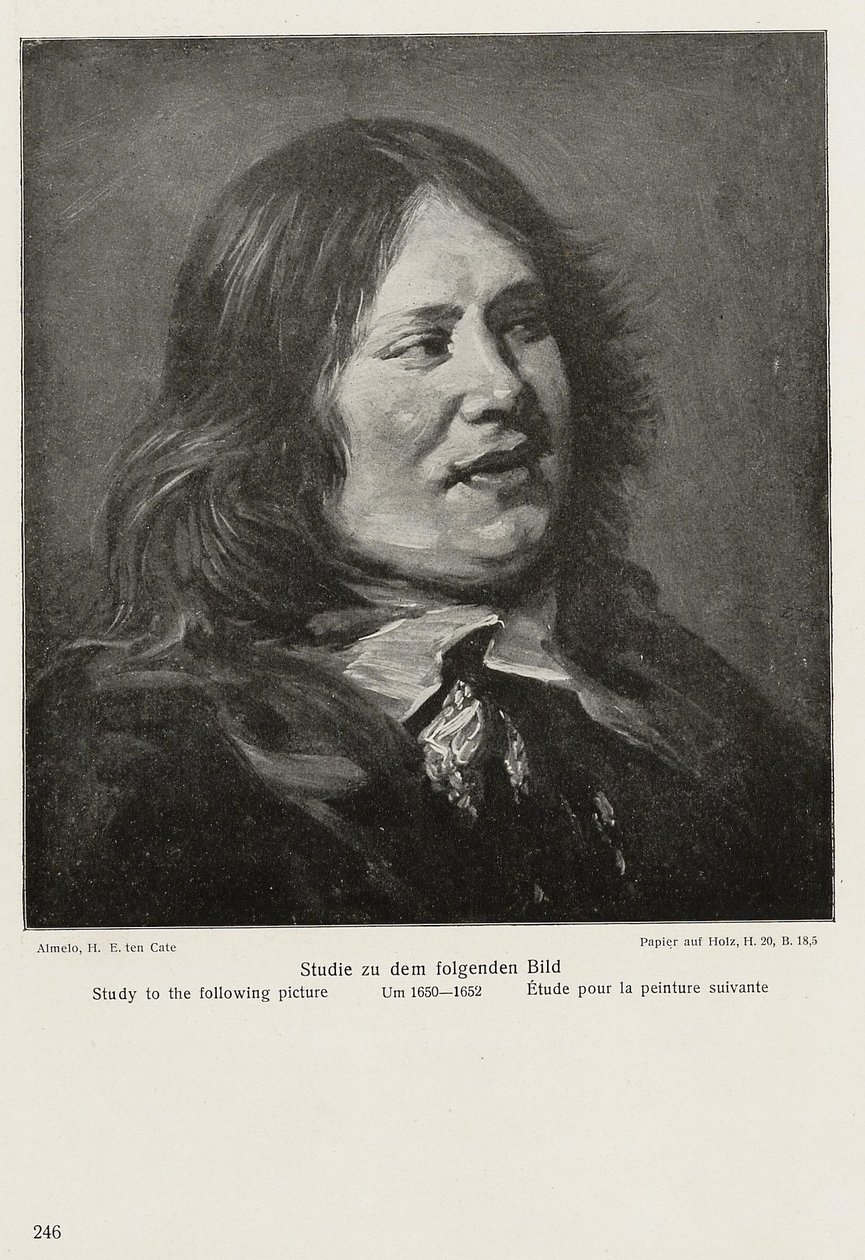 Stephanus Gerardtsin luonnos rintakuvasta tekijältä After Frans Hals