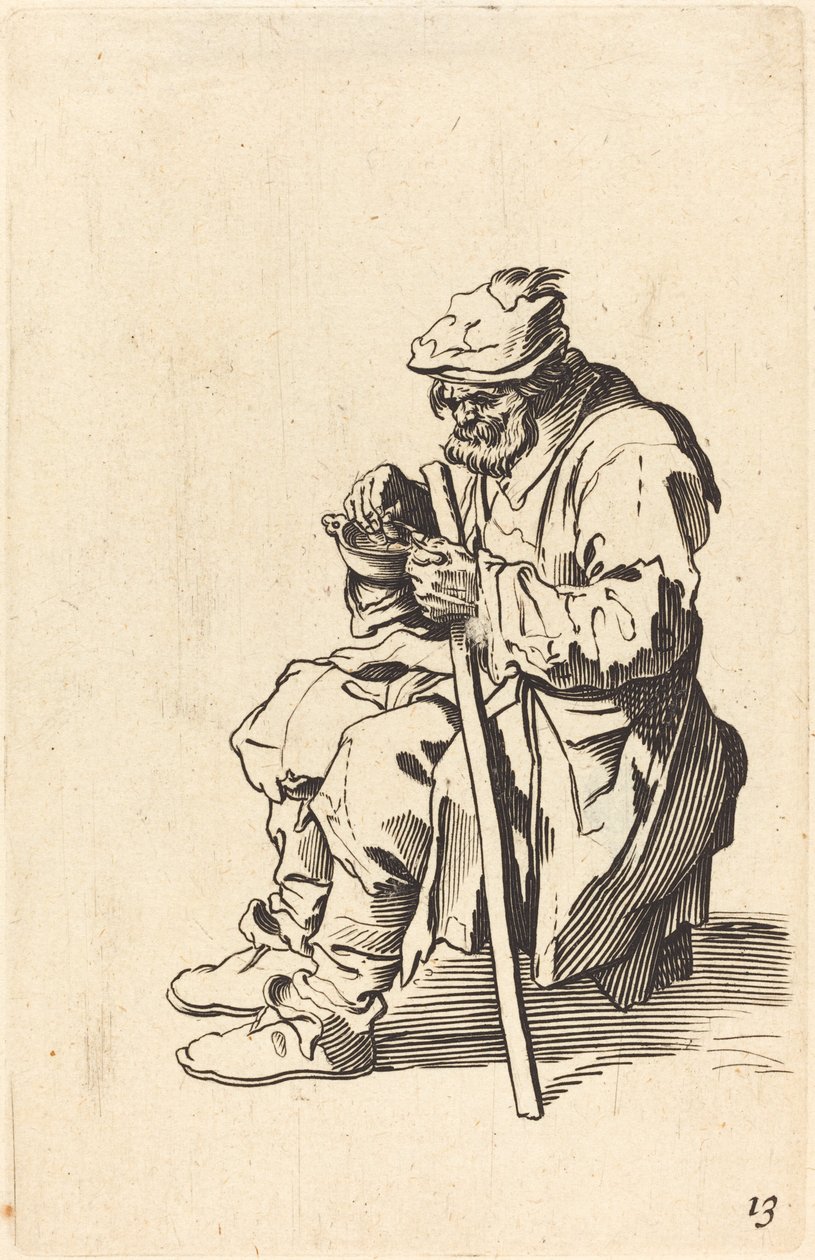 Kerjäläisen syöminen tekijältä After Jacques Callot