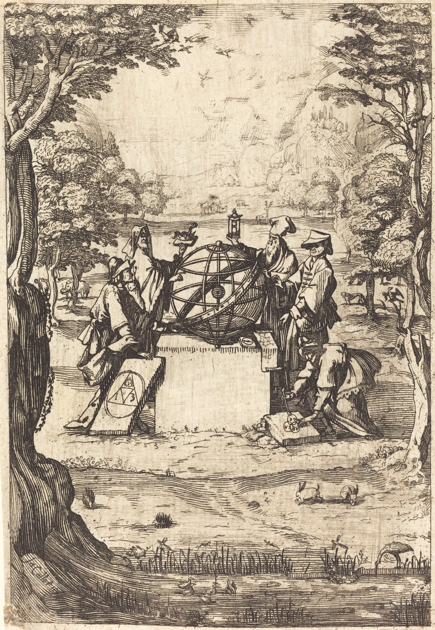 Sacred Cosmologian etukappale (Astrologien otsikko) tekijältä After Jacques Callot