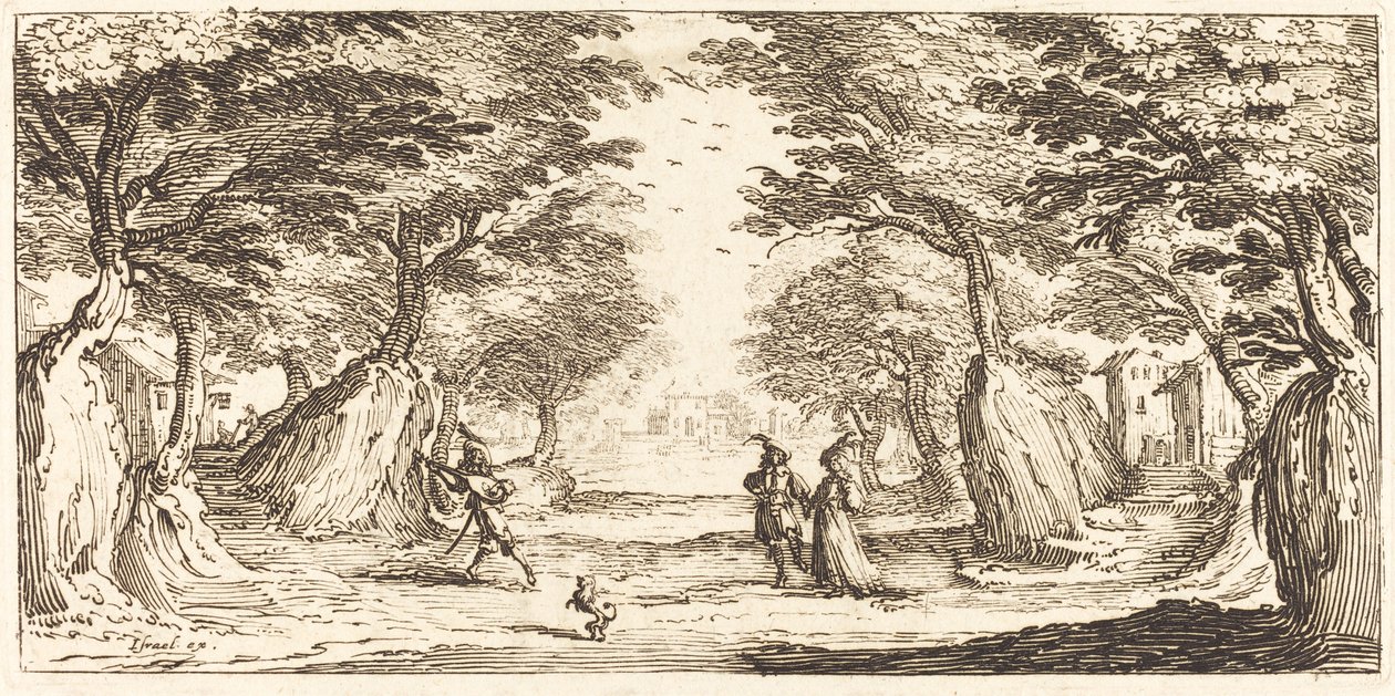 Maisema tekijältä After Jacques Callot