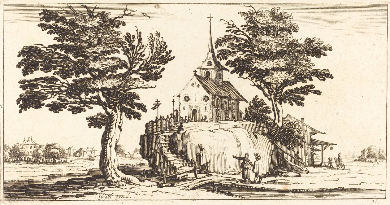 Maisema tekijältä After Jacques Callot