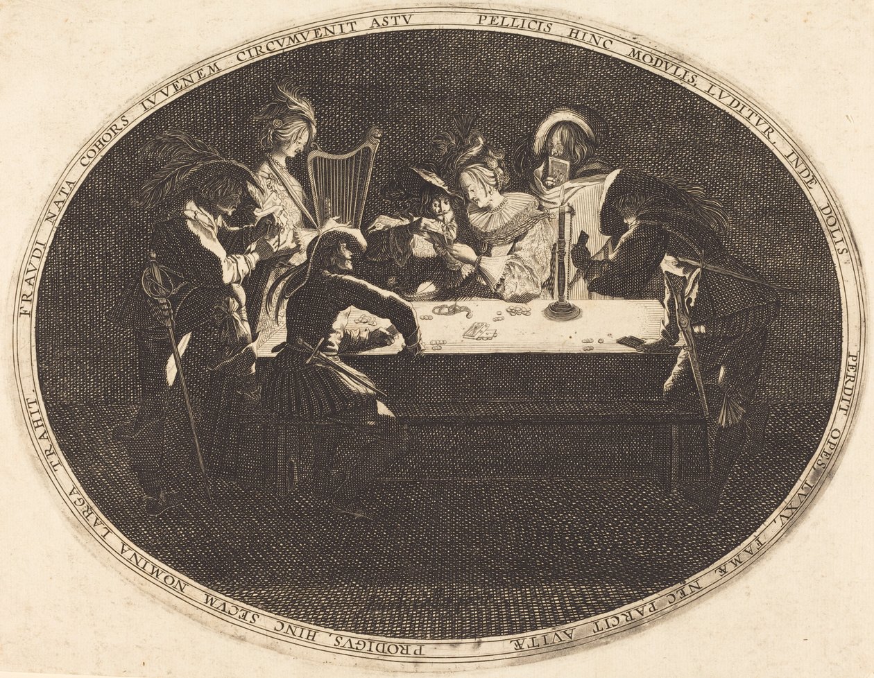 Kortinpelaajat tekijältä After Jacques Callot