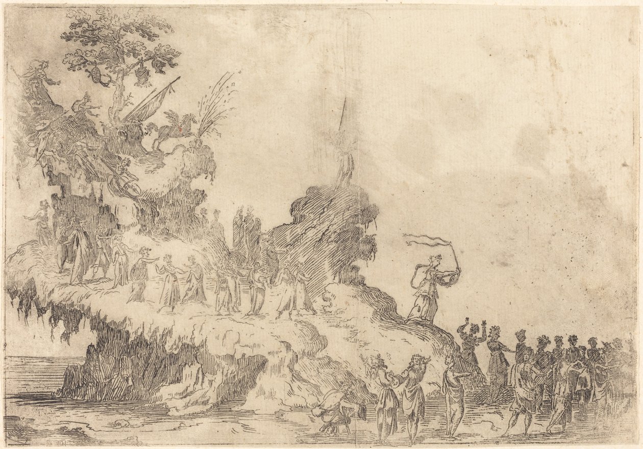 Parnassus-vuoren kelluke tekijältä After Jacques Callot