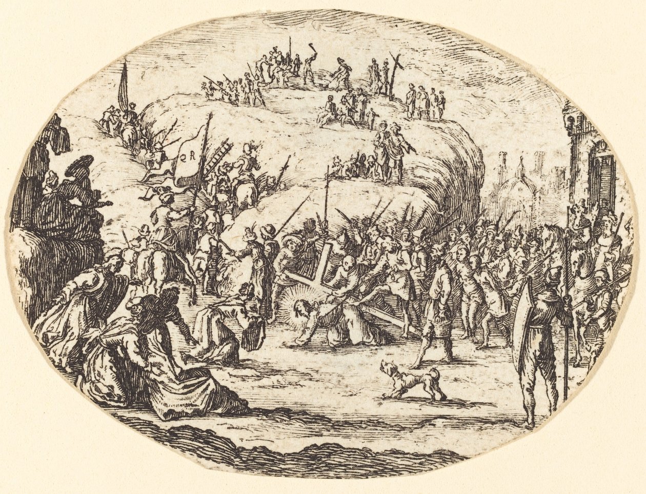 Pieni ristin kantaminen tekijältä After Jacques Callot
