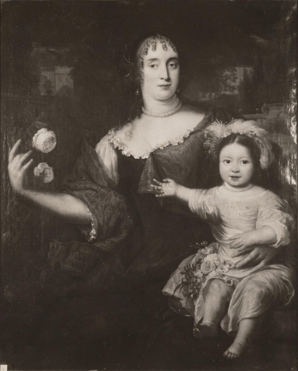 Maria van Berckelin (1631-1796) ja hänen tyttärensä kaksoiskuva. tekijältä After Jan de Baen