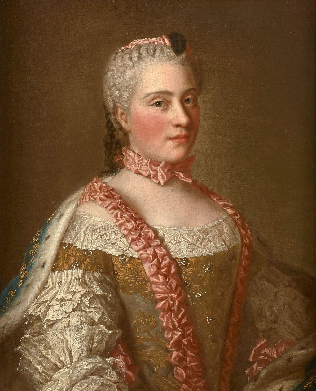 Jean Étienne Liotardin jälkeen - Marie-Josèphe de Saxen muotokuva tekijältä after Jean Etienne Liotard