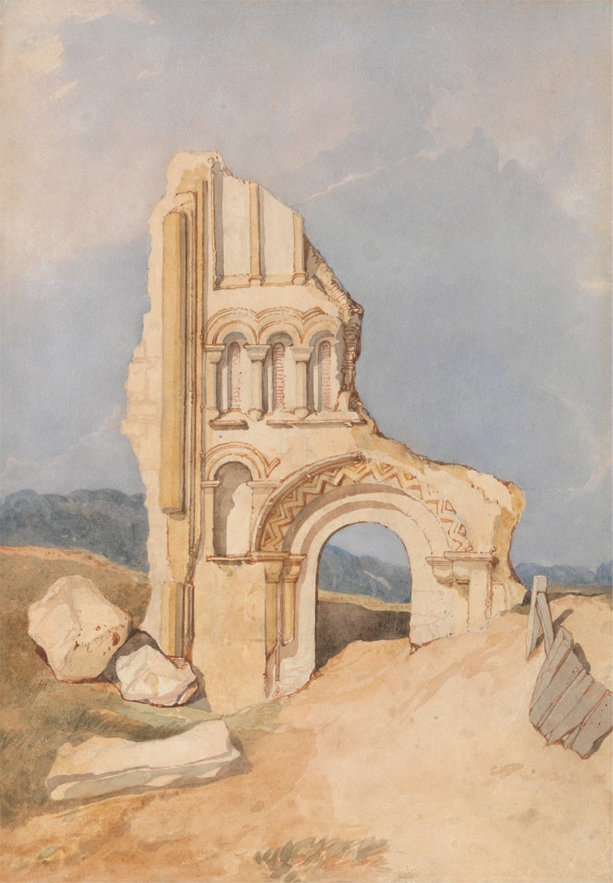 Normanin kirkon rauniot tekijältä After John Sell Cotman