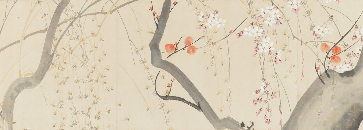 Neljän vuodenajan kukat, 1815. tekijältä after Sakai Hōitsu