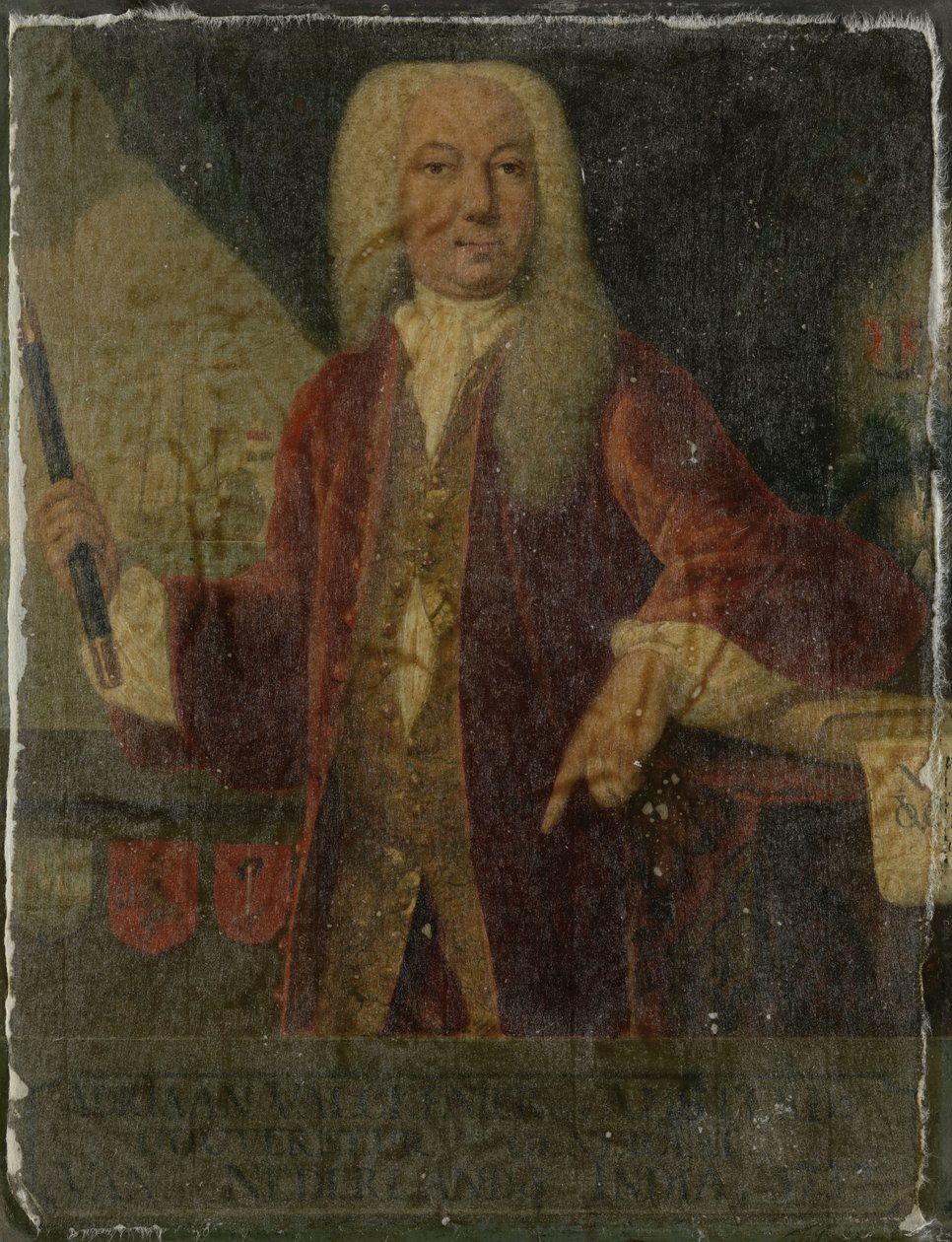 Adrian Valckenierin muotokuva. öljyä kuparilla. korkeus: 34 cm (13,3 tuumaa); leveys: 26,5 cm (10,4 tuumaa) . Amsterdam, Rijksmuseum Amsterdam. tekijältä After Theodorus Justinus van Rheen